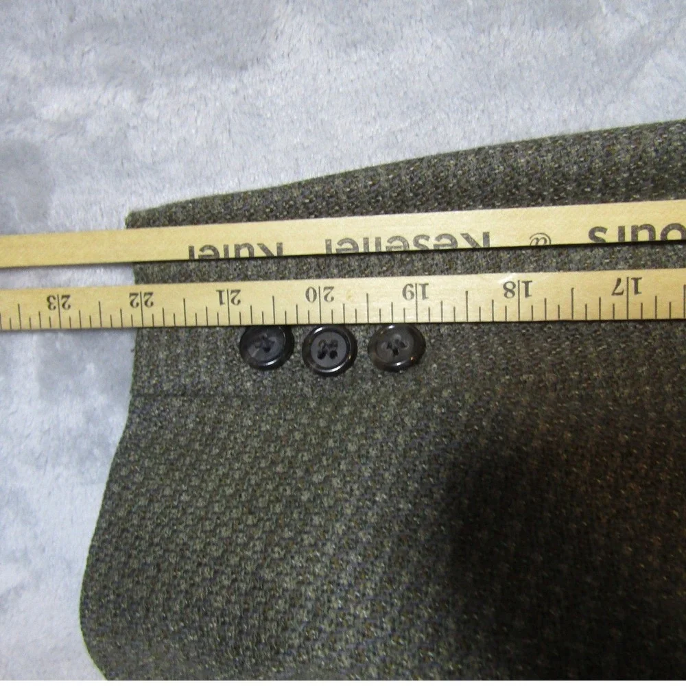 Turnbury‎ Wool Blazer Mens XL Brown Good Vintage Made in USA Micro Check Jacket